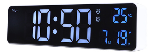 Reloj Digital Con Alarma Led De Pantalla Grande Para Sala De
