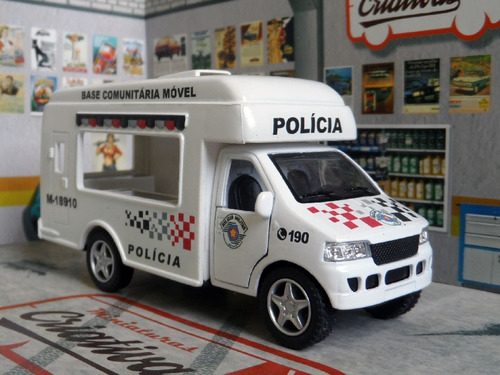 Miniatura Polícia Militar Pm Sp Base Comunitária Móvel Atual
