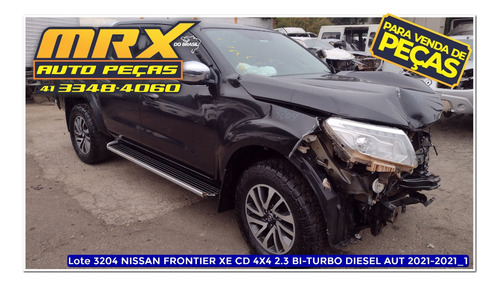 Sucata Nissan Frontier Xe Cd 4x4 2.3 Bi-turbo Aut 2021 Pecas