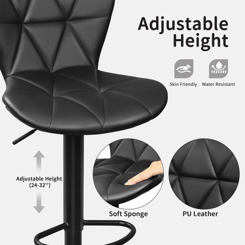 Ergoseat Juego De 2 Taburetes De Bar Sillas De Bar