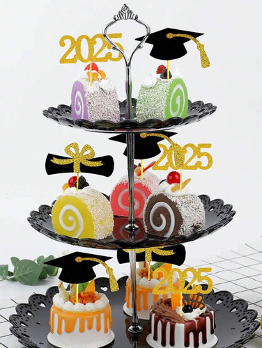 48 Piezas De Adornos Para Cupcakes De Graduación De 2025