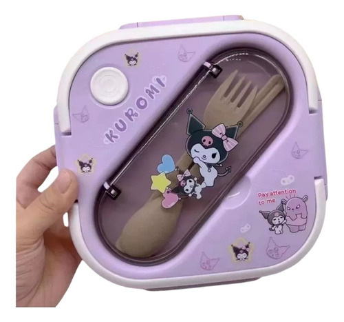 Lonchera Portátil Kuromi Sanrio My Melody Cute Bento Fruit