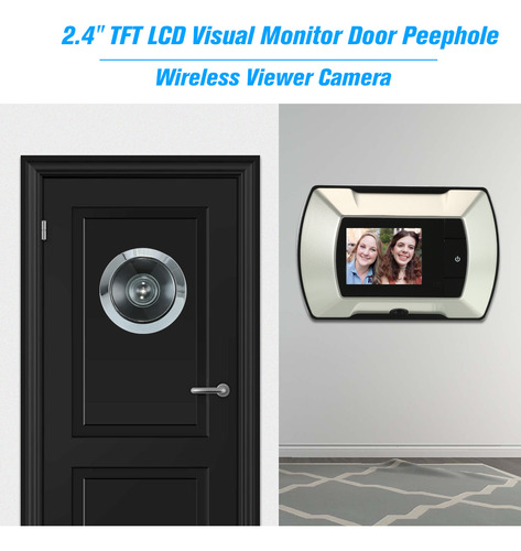 Interfon Camara Videoportero 2.4 Tft Lcd Timbre Con Pantall