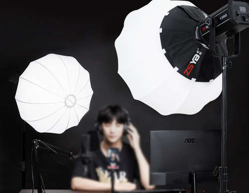 Softbox Esférico Redondo Linterna 65cm Montura Bowens