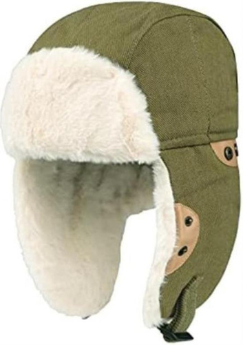 Gorro Ruso Ushanka Piel Sintética Resistente Al Viento Y Al