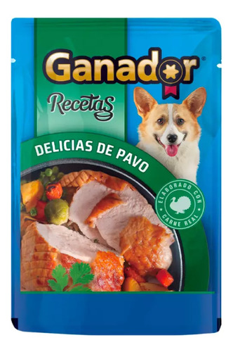20 Sobres Ganador Recetas Para Perro Sabores Surtidos 100g