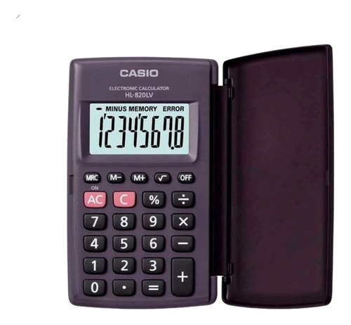 Imagen 1 de 2 de Calculadora 8 Digitos Hl-820lv-bk Casio