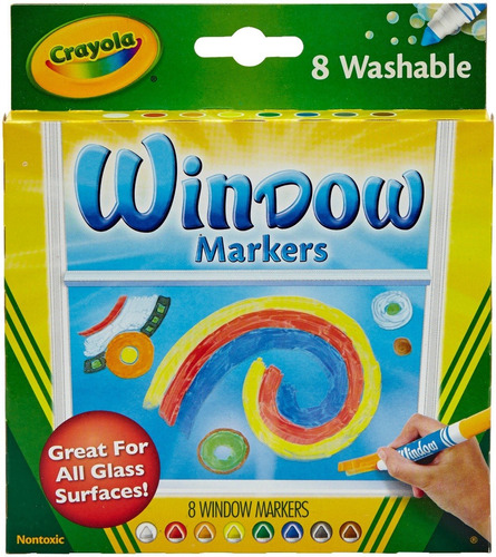 Marcadores Crayola Para Vidrios Lavables Window Marker X8
