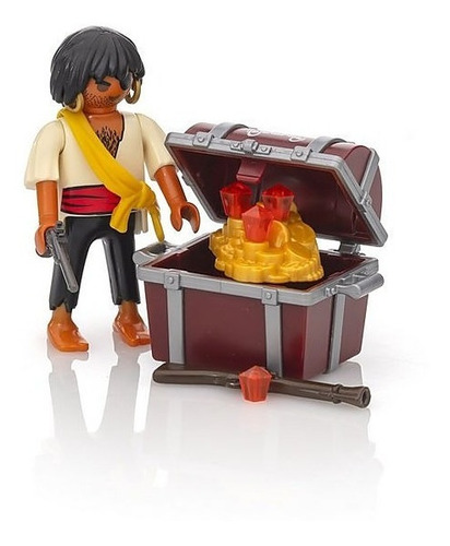 Playmobil 9358 Pirata Con Tesoro