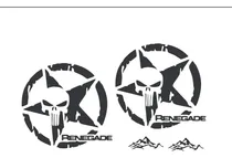 Comprar Calco Estrellas + Montañas Jeep Renegade Vinilo Stikers