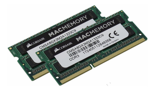 Kit Memória Corsair Mac Memory 2x4gb Imac, Mac Mini, Mac Air