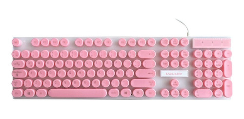 Imagen 7 de 9 de Teclado Mouse Y Diadema Gaming Lu745 Rosa