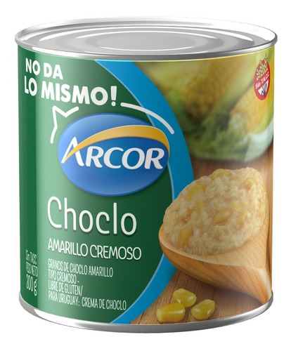 Choclo Amarillo Cremoso Arcor Libre De Gluten X 300 G