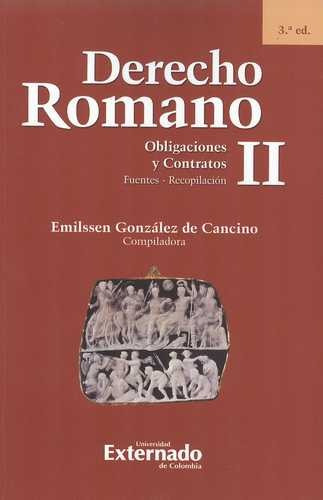 Libro Derecho Romano Ii. Obligaciones Y Contratos