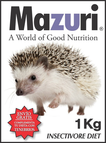 Alimento Mazuri Erizo Insectívoro 1kg ((( Envio Gratis )))