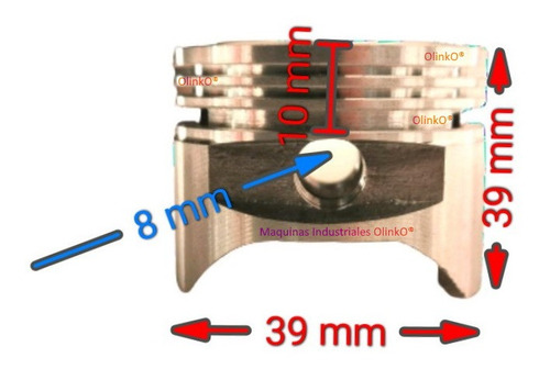 Piston Ø39mm Desbrozadora Motores Pequeños Gx35 Olinko®