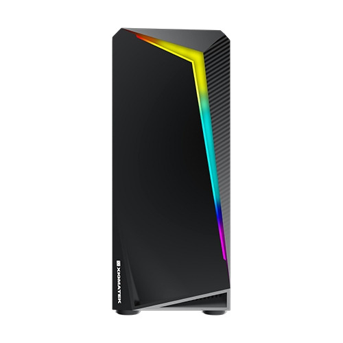 Gabinete Gamer Xigmatek Atx Vortex Rgb Vidrio Templado Color Negro