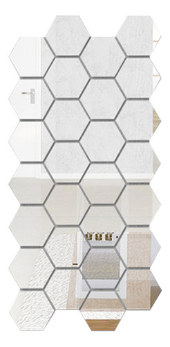 Fe Set De Pegatinas De Pared 3d Con Espejo Acrílico, Marco