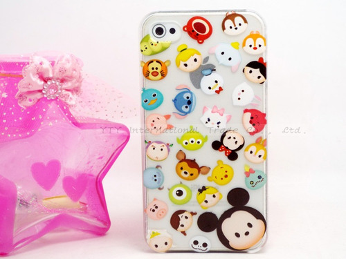 Case Protector Transparente Personajes Disney Para iPhone 5c