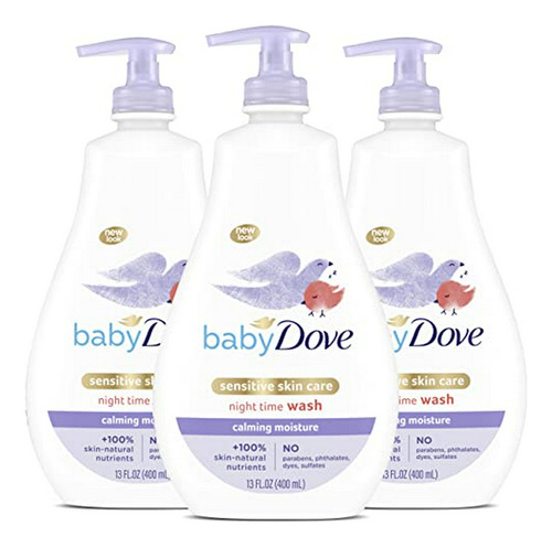 Gel De Baño Nocturno Calmante Para Piel Sensible Baby Dove