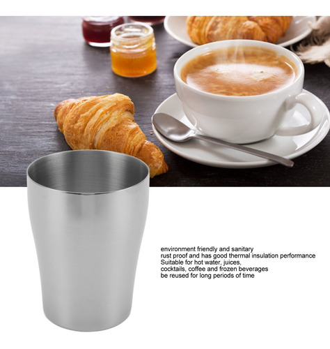 Vasos De Acero Inoxidable 304 Para Beber Higiénicos, Inodoro