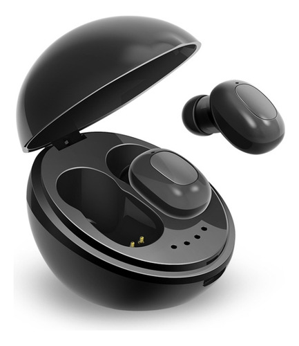 Fone De Ouvido Bluetooth Preto A10 Tws Space Capsule Space