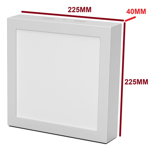 Imagen 2 de 7 de Plafon Panel Led Cuadrado 18w