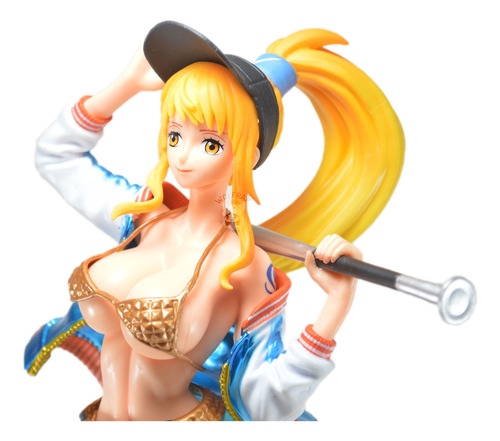 Figura Muñeco Gashapone One Piece Nami Beisbol Bate