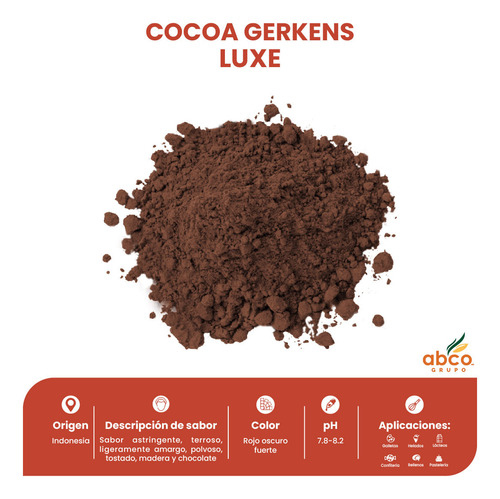 Cacao En Polvo Gerkens Cocoa Alcalina, Saco 25 Kg, Chocolate
