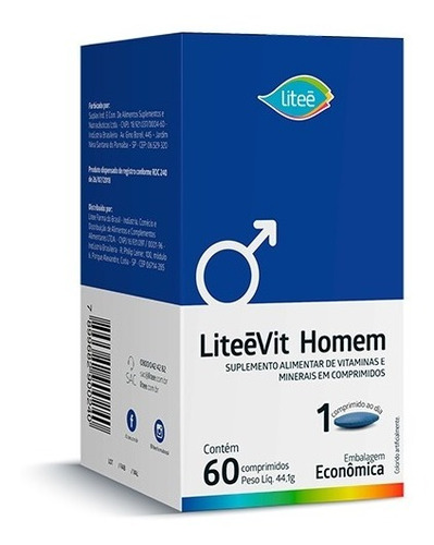 Liteevit Homem 60 Comprimidos