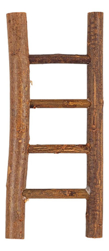 4 Escalera Navideña Artesanal, Accesorios De Madera Medio