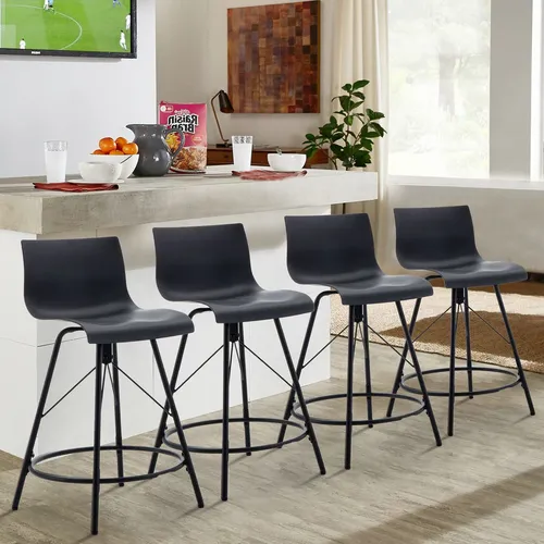 comprar Annjoe Taburete Bar Giratorio Metal Altura Mostrador Juego 4