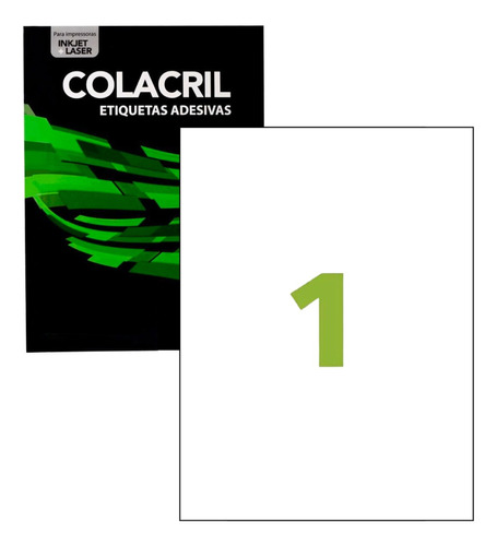 Etiqueta A4 Ca4367 210x297mm Colacril 100 Folhas C/nfe