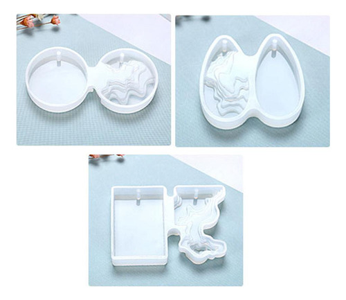 2 Bandeja De Molde De Silicona Colgante Transparente Molde