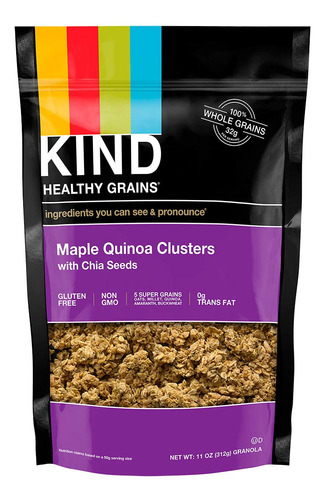 Kind Healthy Grains - Racimos De Quinua De Arce Con Granola