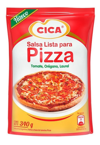 Salsa Lista Cica Para Pizza X 340 Gr