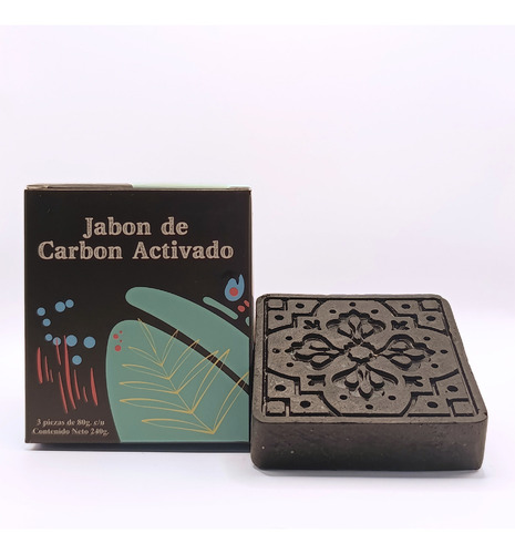 Jabon Organico Detox Carbon Activado Salud Mineral