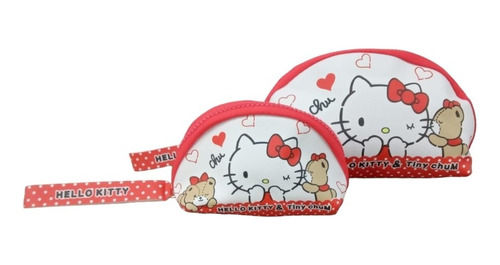 Bolsa Cosmetiquera Hello Kitty, Kuromi, 2 Pzas De Niña