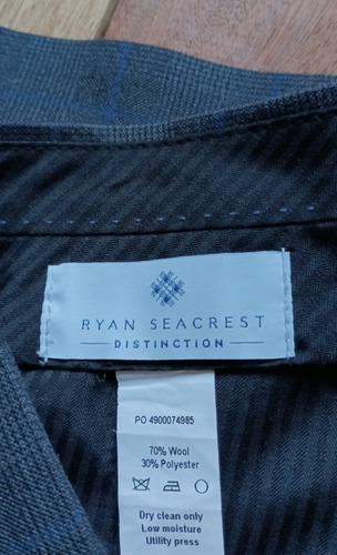 Pantalón De Vestir Ryan Seacrest Distinction, De Lana - T32