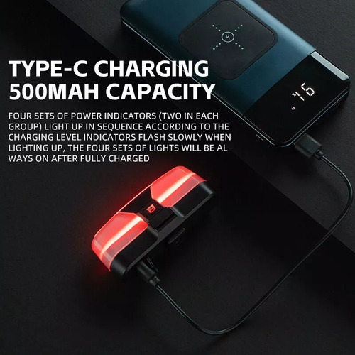 Luz Trasera Pará Bicicletas Rockbros Con Control De Cruce
