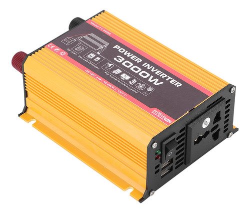 Convertidor De Potencia Para Automóvil, 3000 W, Doble Usb, M