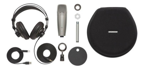 Pack De Micrófono Y Audífonos Samson Usb C01u/sr850
