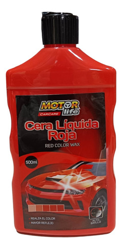 Cera Liquida Color Roja Motorlife 500ml