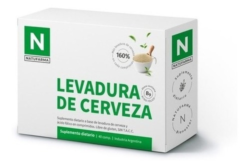 Levadura De Cerveza X 40 Comp. Natufarma Sin Tacc