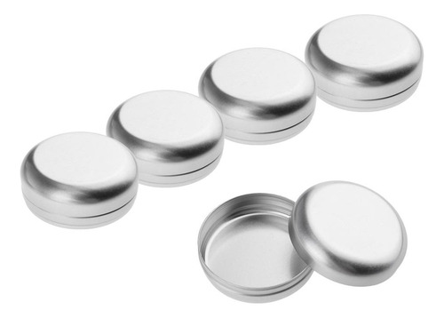 5 Paquete De 100 Ml De Aluminio Vacío Caja De Metal De Lata