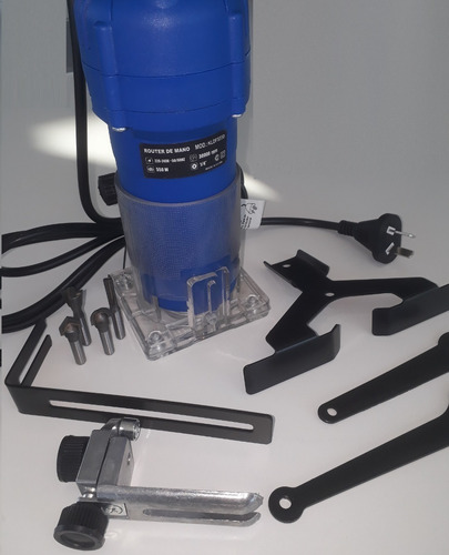 Fresadora Rebajadora Kld 550w 30000rpm 4 Fresas 1/4 Y Maleta