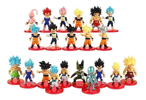 Kit 4 Bonecos Dragon Ball Z Action Figure Esféras Do Dragão