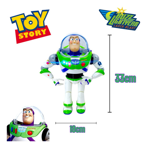 Toy Story 4 Buzz Lightyear Luz Y Sonido Y Fluorecente Disney