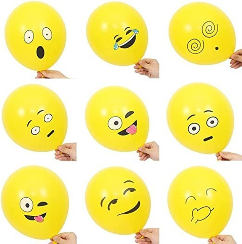Globos Emoji - 100 Unidades 
