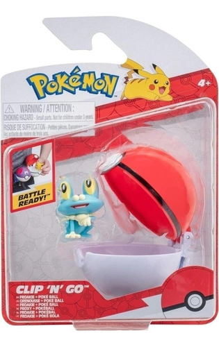 Figura Pokemon Con Pokebola Original Battle Ready Clip N Go